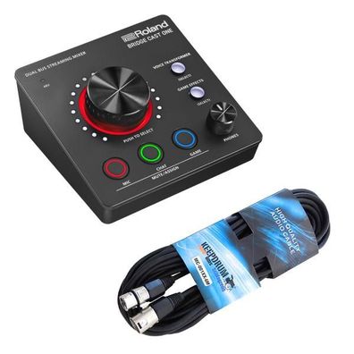 Roland Streaming Mixer Bridge Cast One mit XLR-Kabel