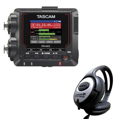 Tascam Audio-Recorder FR-AV2 mit Kopfhörer