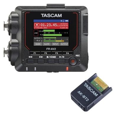 Tascam Audio-Recorder FR-AV2 mit AK-BT-2 Bluetooth Adapter