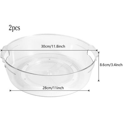 2-stück Lazy Susan-Drehteller, 24 cm und 28 cm, ideale Tischorganisatoren