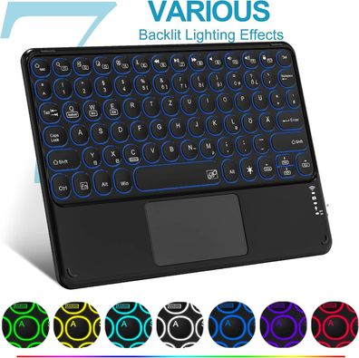 Drahtloses Bluetooth-Tastatur, eingebautes Multi-Touch Touchpad, ideal für Tablets u