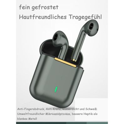 Bluetooth Kopfhörer In Ear, Kopfhörer Kabellos HiFi Stereoklang, Wasserdicht