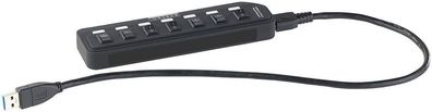 USB Mehrfachstecker - Aktiver USB-3.0-Hub mit 7 Ports, einzeln schaltbar