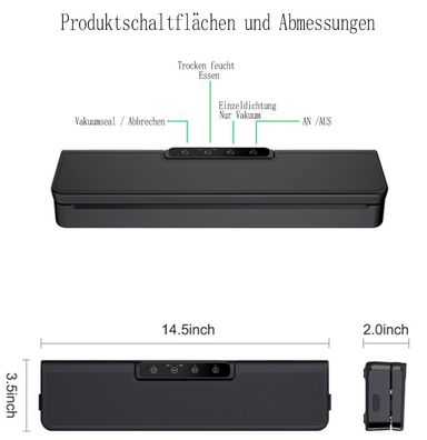 Vakuumiergerät für Lebensmittel, sicher & effektiv