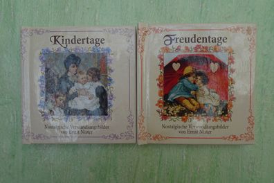 2x Esslinger 2002 Kindertage Freudentage Verwandlungsbilder Ernst Nister