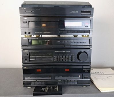 Akai AC-M452L + CD-M459 + AP-M459 Kompaktanlage mit Fernbedienung