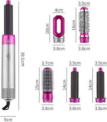 5-in-1 Multifunktions-Haartrockner-Set, Curly Hot Air Styler, Haartrockner, ideal fü