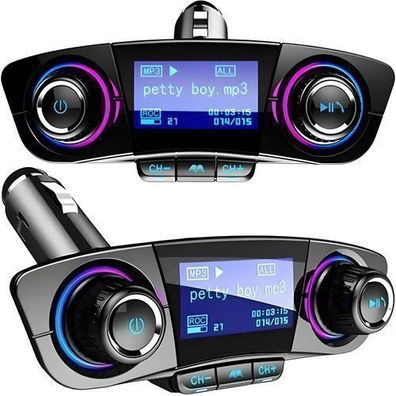 Bluetooth Adapter Auto FM Transmitter Ladegerät Freisprecheinrichtung Retoo