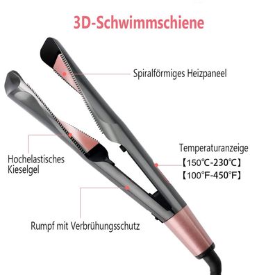 Glätteisen & Lockenstab, 2-in-1 Multistyler, Upgrade-Version, ideal für Vielseitigke