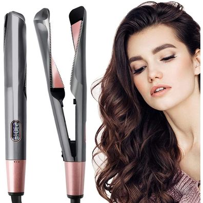 Glätteisen & Lockenstab, 2-in-1 Multistyler, ideal für Vielseitigkeit