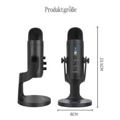 USB-Mikrofon, Kondensatormikrofon, für Laptop & Tablet