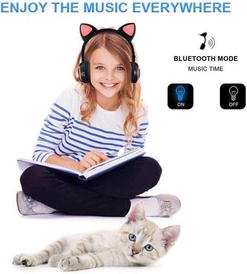 Kinder-Bluetooth-Headset, faltbares Ohrhaken-Design, drahtlos und bequem