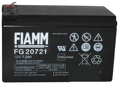 Fiamm - FG20721 - 12 Volt 7200mAh Pb