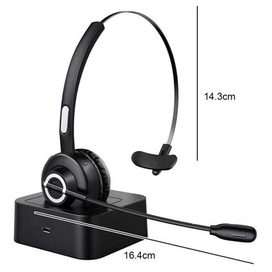 Tecknet Bluetooth-Headset, PC-Headset mit AI-Rauschunterdrückung, ideal für Meetings