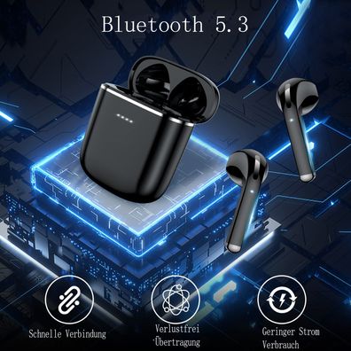 Bluetooth In-Ear Kopfhörer, Wireless Bluetooth 5.3, Hi-Fi Stereo Sound, IPX7 wasserd