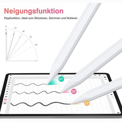 Kingone Stylus-Pen für iPad, magnetische Halterung, kippfunktion, ideal für Zeichnun