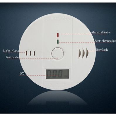 Kohlenmonoxid-Melder, LED-Anzeige, elektronischer Sensor, ideal für Sicherheit