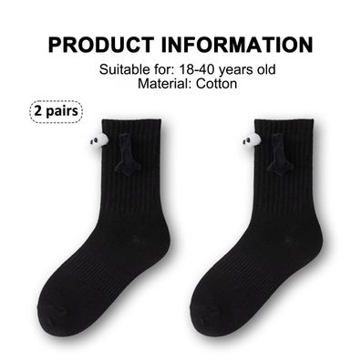 2 Paar Handsocken - magnetische Handsocken für Paare, schwarz