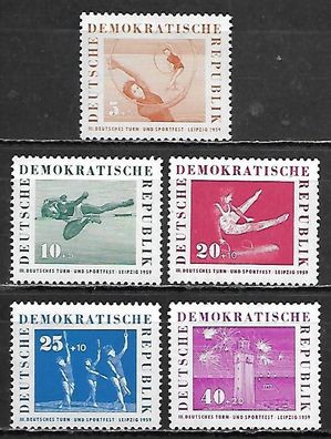 DDR postfrisch Michel-Nummer 707-711