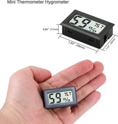 Mini Hygrometer-Thermometer, digitales Luftfeuchtigkeitsmesser