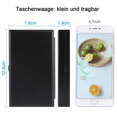 Digitale Taschenwaage, Präzisionswaage, 200g × 0.01g