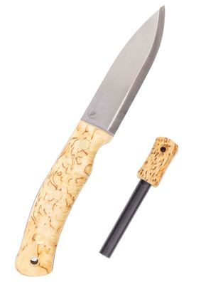 Swedish Forest Knife No.10, Maserbirke + Feuerstahl