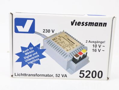 Viessmann 5200 Trafo Lichttransformator / 230V / 16 V /52 VA