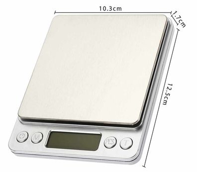 Digitale Küchenwaage, professionell, 0.1g / 3kg