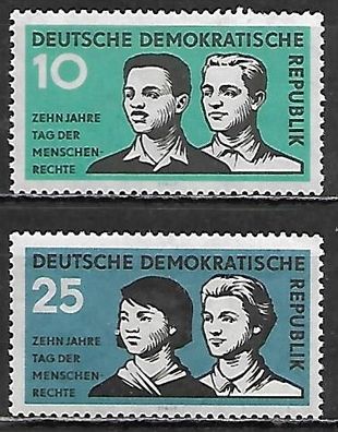 DDR postfrisch Michel-Nummer 669-670