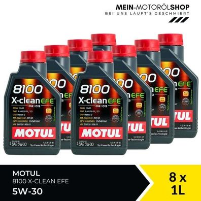 Motul 8100 X-clean EFE 5W-30 8x1 Liter