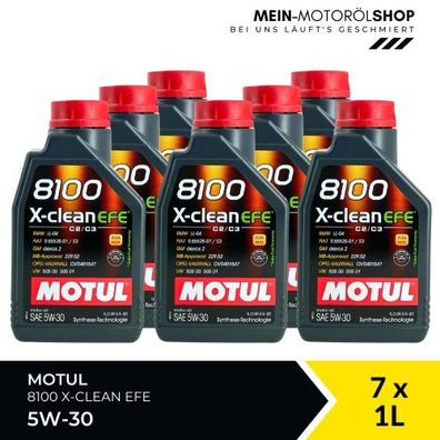 Motul 8100 X-clean EFE 5W-30 7x1 Liter