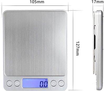 Digitale Küchenwaage, USB-Aufladung, Hochpräzise, Haushalt