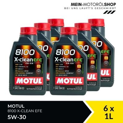 Motul 8100 X-clean EFE 5W-30 6x1 Liter