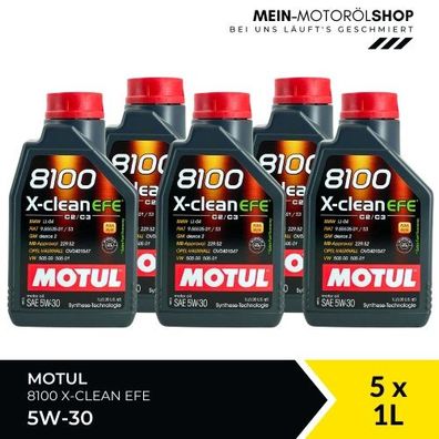Motul 8100 X-clean EFE 5W-30 5x1 Liter