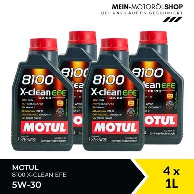 Motul 8100 X-clean EFE 5W-30 4x1 Liter