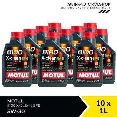 Motul 8100 X-clean EFE 5W-30 10x1 Liter