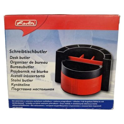 Herlitz Multi Schreibtischbutler Schreibtischbox Stiftablage Utensilienablage Rot