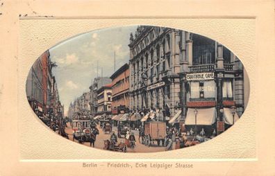 Berlin Friedrich-, Ecke Leipziger Strasse Equitable Café AK 1911