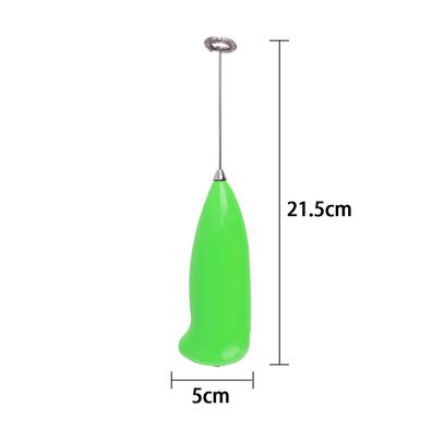 Elektrischer Handmilchaufschäumer - zum Aufschäumen von Milch, Grün