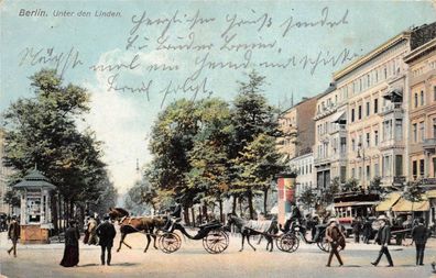 Berlin Unter den Linden Postkarte 1908