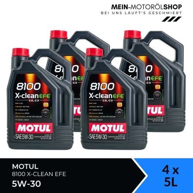 Motul 8100 X-clean EFE 5W-30 4x5 Liter