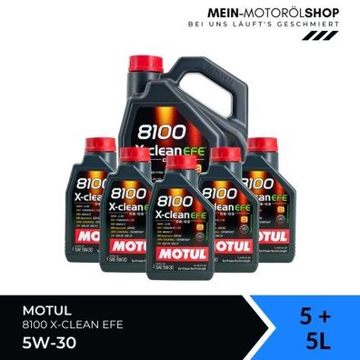 Motul 8100 X-clean EFE 5W-30 5 + 5 Liter