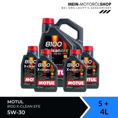 Motul 8100 X-clean EFE 5W-30 5 + 4 Liter