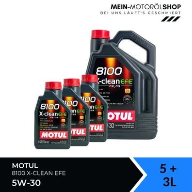Motul 8100 X-clean EFE 5W-30 5 + 3 Liter
