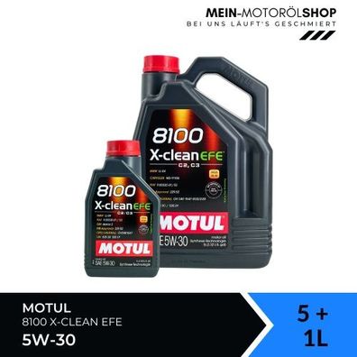 Motul 8100 X-clean EFE 5W-30 5 + 1 Liter