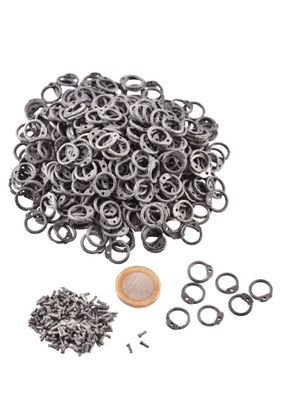 ARR 1 kg lose runde Ringe zum Vernieten, ID 8 mm, Aluminiumdraht