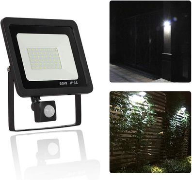 Motion Sensor LED Flutlicht, 50W, Im Freien, Flutlicht, 220V, Wasserdicht