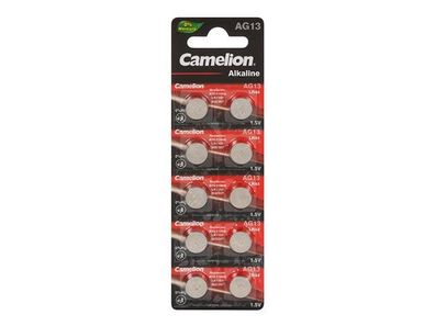 Camelion - LR44 / A76 / AG13 / 1166A / LR1154 / 303 / 357 - 1,5 Volt 158mAh AlMn