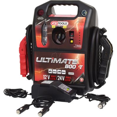 KS TOOLS 12 V + 24 V Batterie-Booster mobiles Starthilfegerät 1.700 A - 550