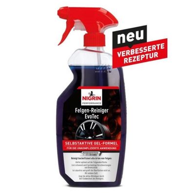 Nigrin EvoTec FelgenReiniger 750ml selbstaktiv Reinigung Spray Pflege Alufelgen